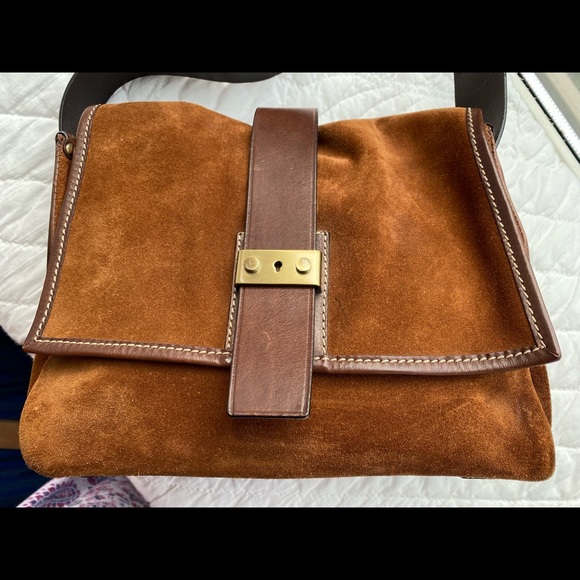 Francesco Biasia suede shoulder bag